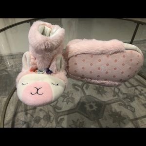 Toddler llama booties